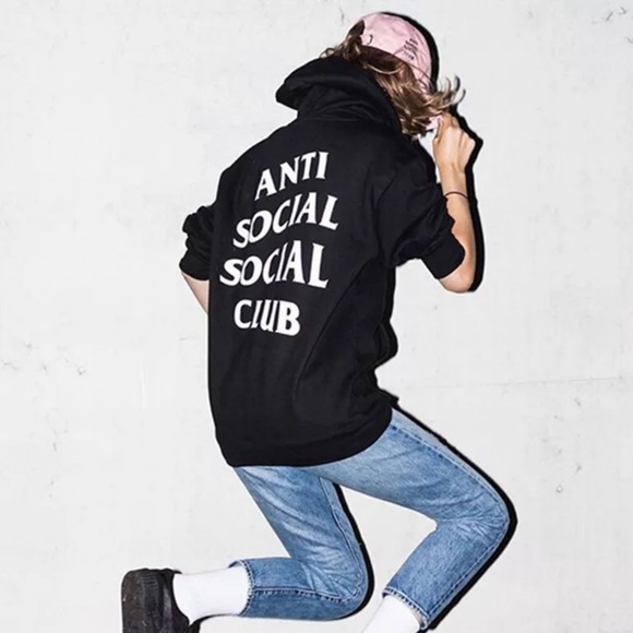 Anti social social club girl hoodie Outlet